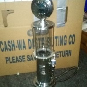 Silver Gas Pump Alcohol Dispenser